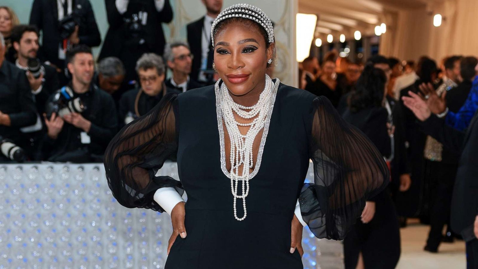 PHOTO: Serena Williams attends The 2023 Met Gala Celebrating "Karl Lagerfeld: A Line Of Beauty" at The Metropolitan Museum of Art on May 01, 2023 in New York City.