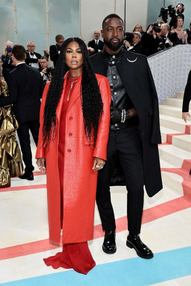 PHOTO: Gabrielle Union and Dwyane Wade attend The 2023 Met Gala Celebrating "Karl Lagerfeld: A Line Of Beauty" at The Metropolitan Museum of Art on May 01, 2023 in New York City.