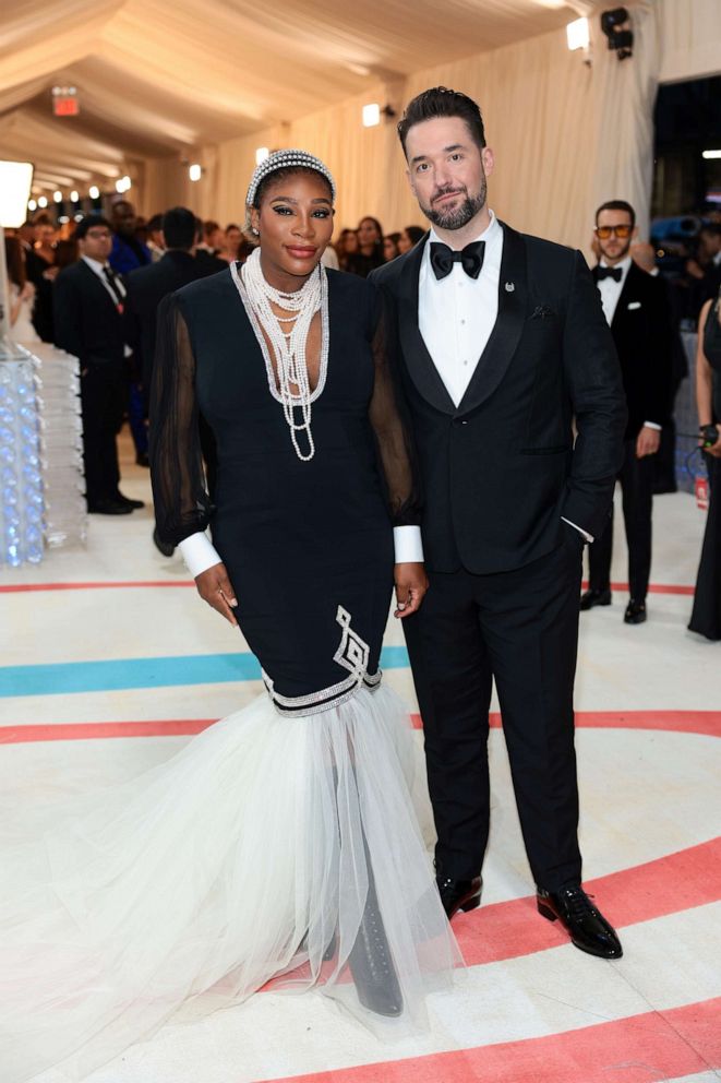 PHOTO: Serena Williams and Alexis Ohanian attend The 2023 Met Gala Celebrating "Karl Lagerfeld: A Line Of Beauty" at The Metropolitan Museum of Art on May 01, 2023 in New York City.