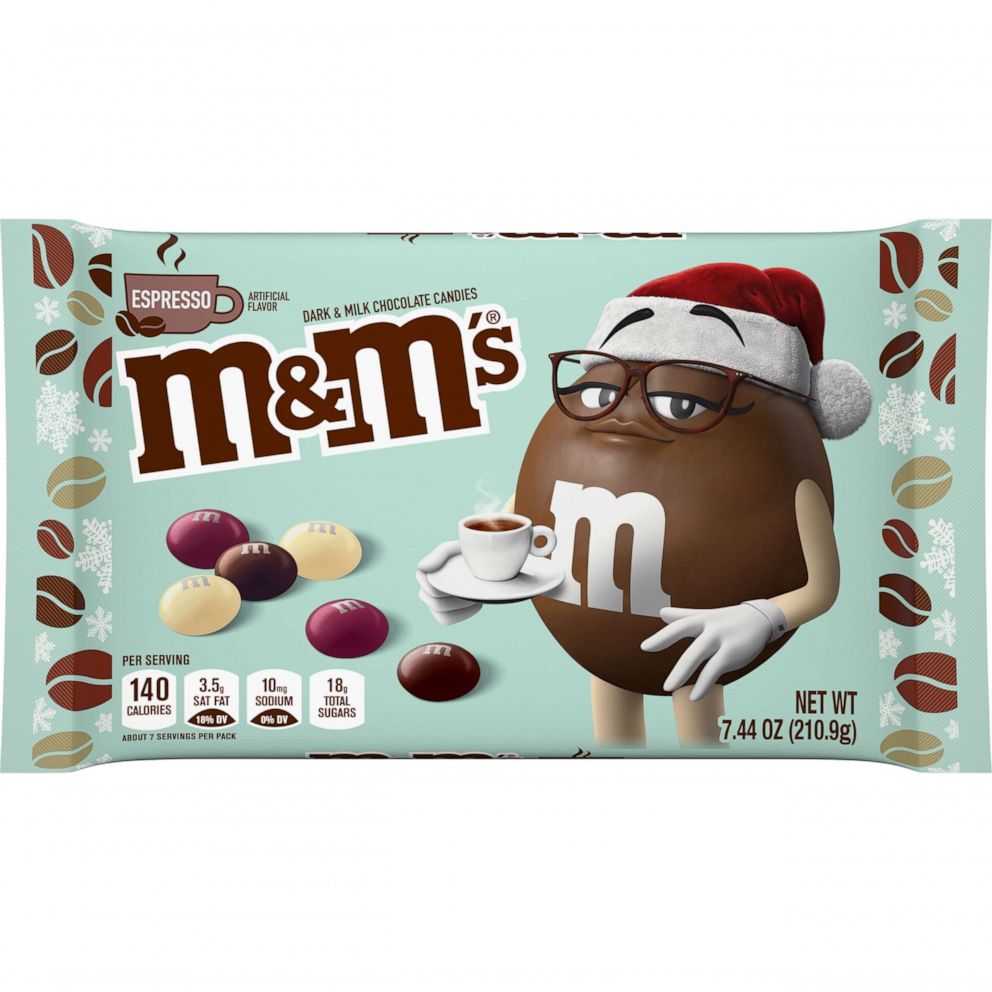 PHOTO: New Espresso Dark Chocolate M&M's candies for the holiday season.