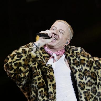 PHOTO: Macklemore performs on the Main Stage at the 42th Gurtenfestival edition in Bern, Switzerland, July 16, 2025. 