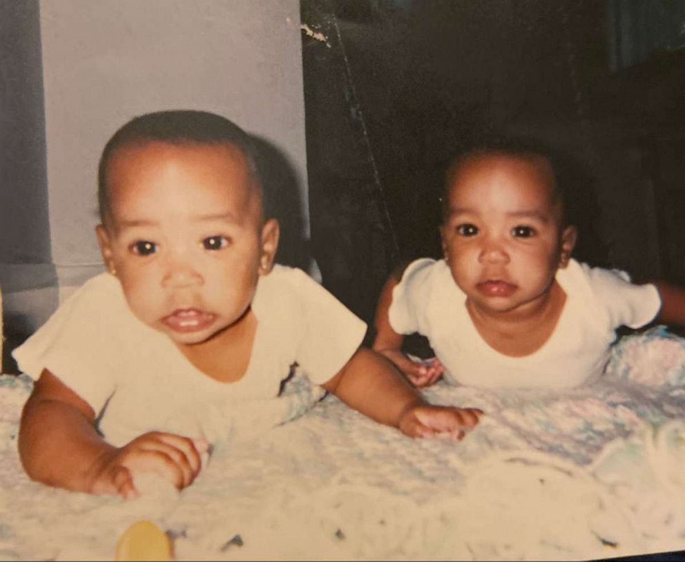 PHOTO: Twins Madison and Mya Glover pictured as babies.