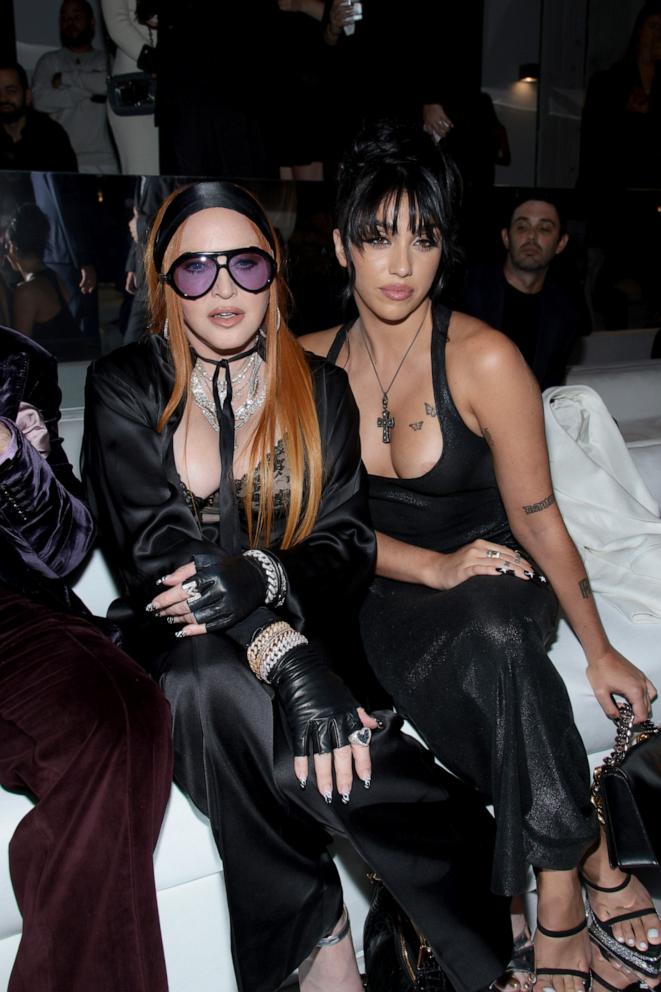 PHOTO: Madonna and Lourdes Leon attend the Tom Ford fashion show during New York Fashion Week: The Shows at Skylight on Vesey in New York City, Sept. 14, 2022.