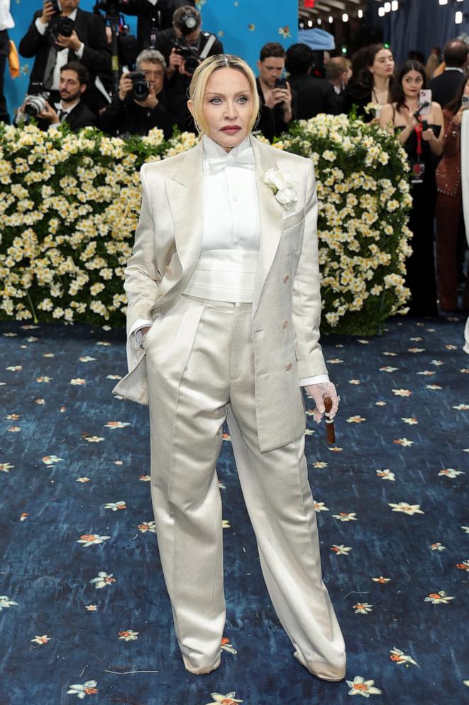 Madonna attends the 2025 Met Gala Celebrating "Superfine: Tailoring Black Style" on May 05, 2025 in New York City.