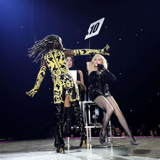 Madonna's 11-year-old daughter vogued onstage opening night of the singer's  tour