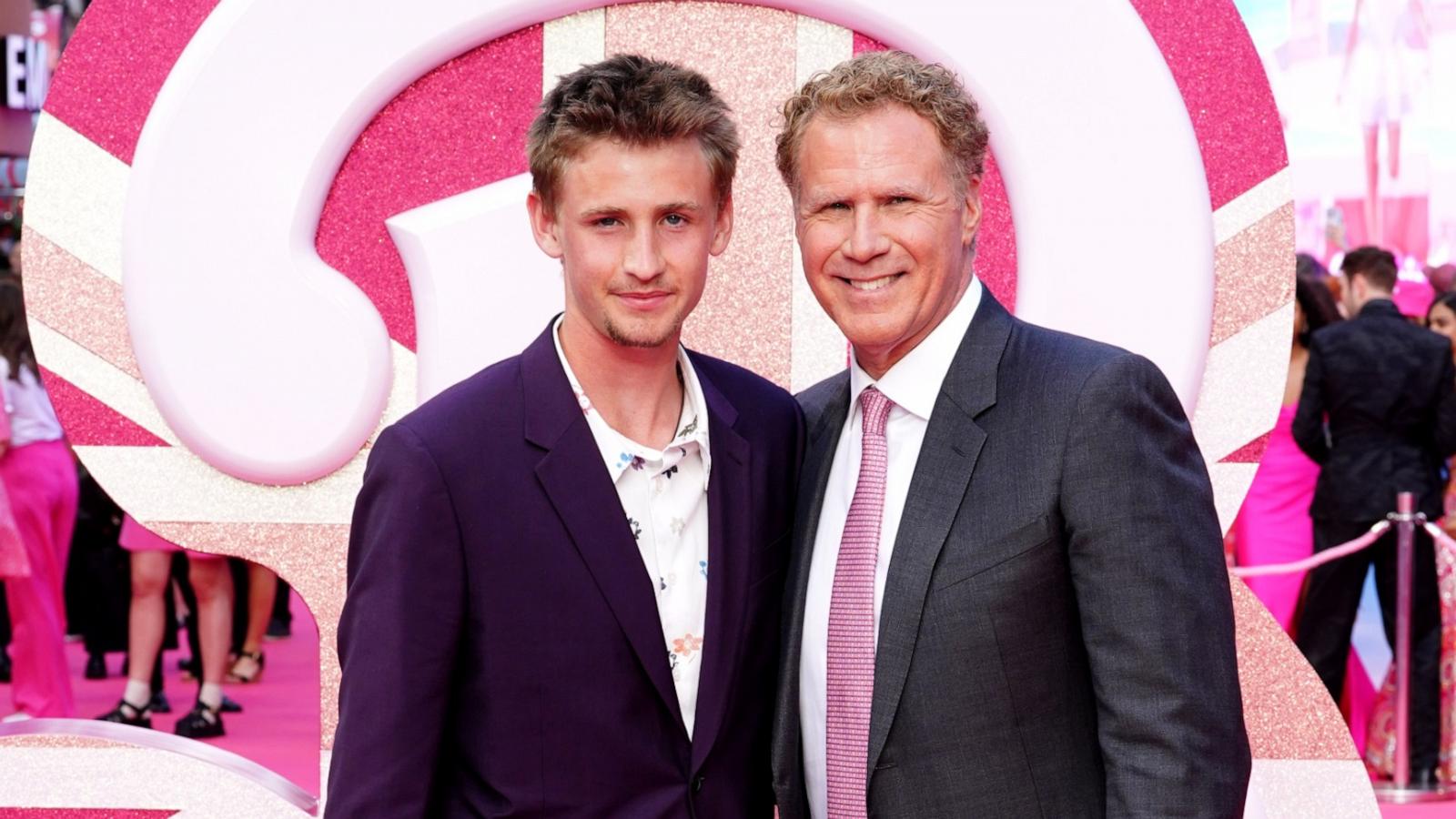 PHOTO: Will Ferrell and Magnus Ferrell arrive for the European premiere of Barbie at Cineworld Leicester Square in London, July 12, 2023.