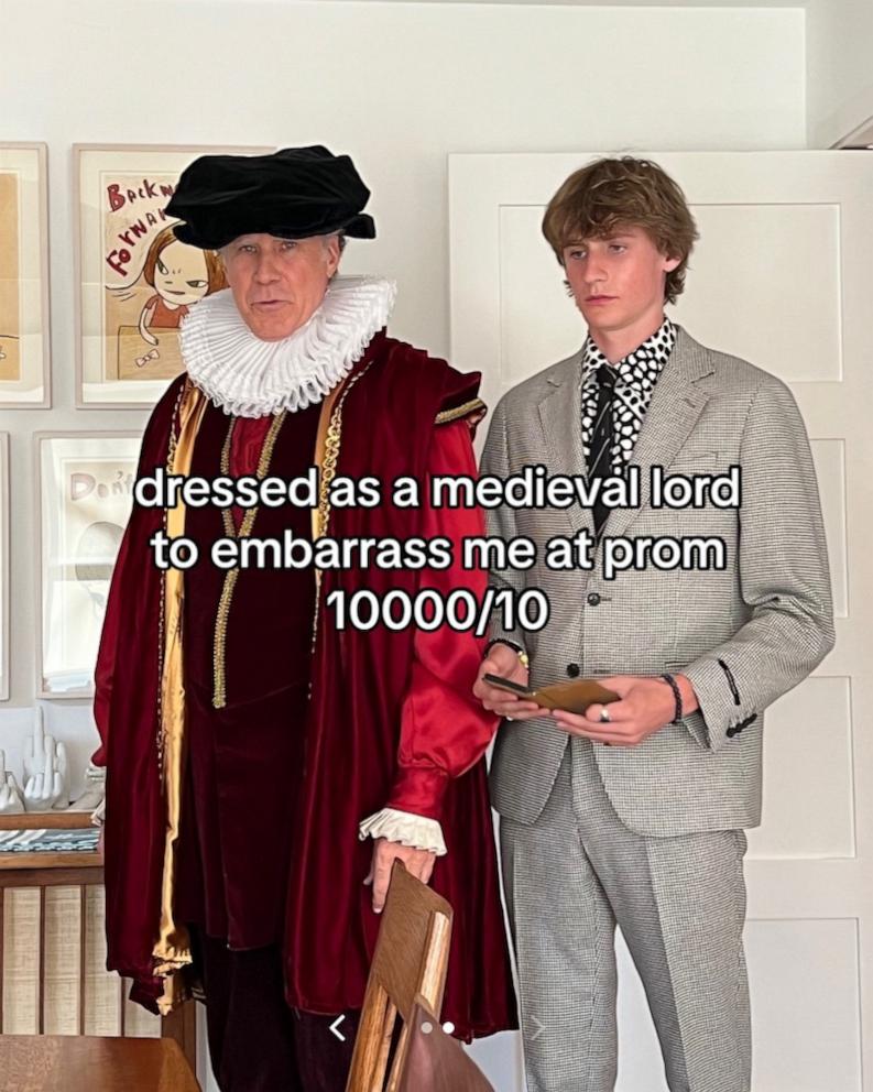 PHOTO: Will Ferrell and Magnus Ferrell in a photo Magnus posted on TikTok.