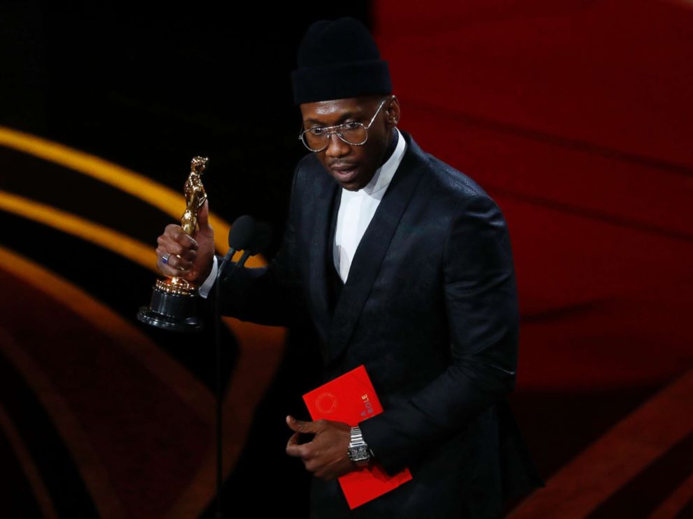PHOTO: Mahershala Ali accepts the best supporting actor award for his role in Green Book, Feb. 24, 2019, at the 91st Academy Awards.
