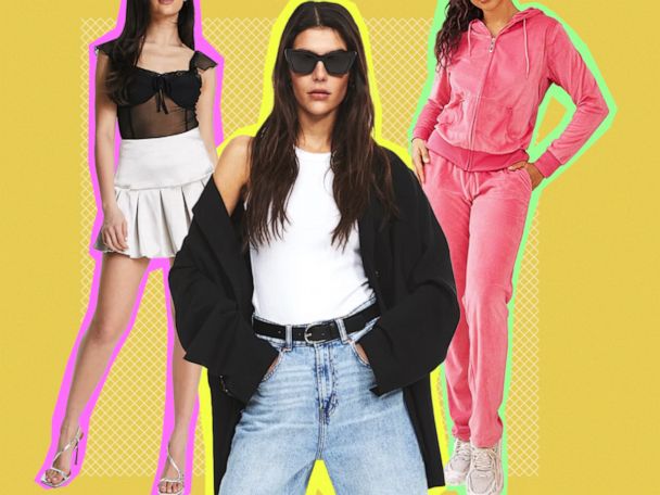 Y2K fashion is back: Graphic tees, velour tracksuits, miniskirts and more -  Good Morning America