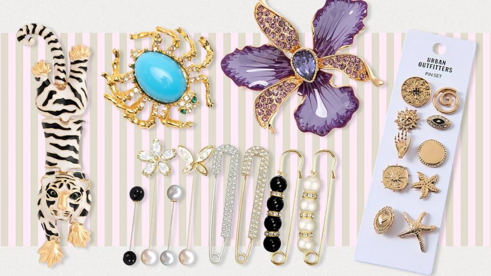 PHOTO:Brooches: How to style the trend, plus top picks to shop