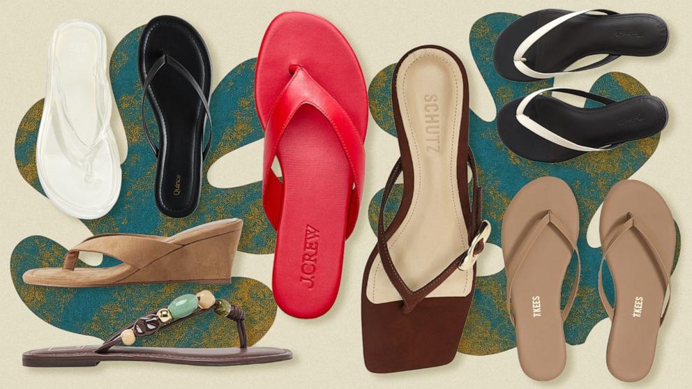 PHOTO: Best flip flops and thong sandals for women
