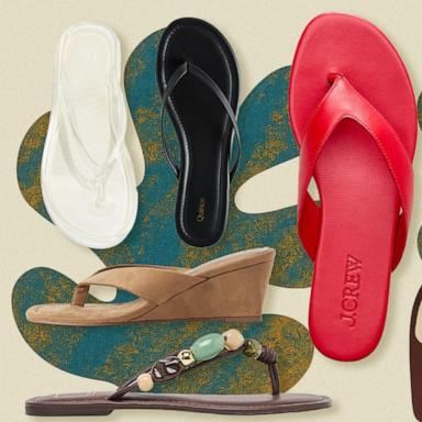 PHOTO: Best flip flops and thong sandals for women