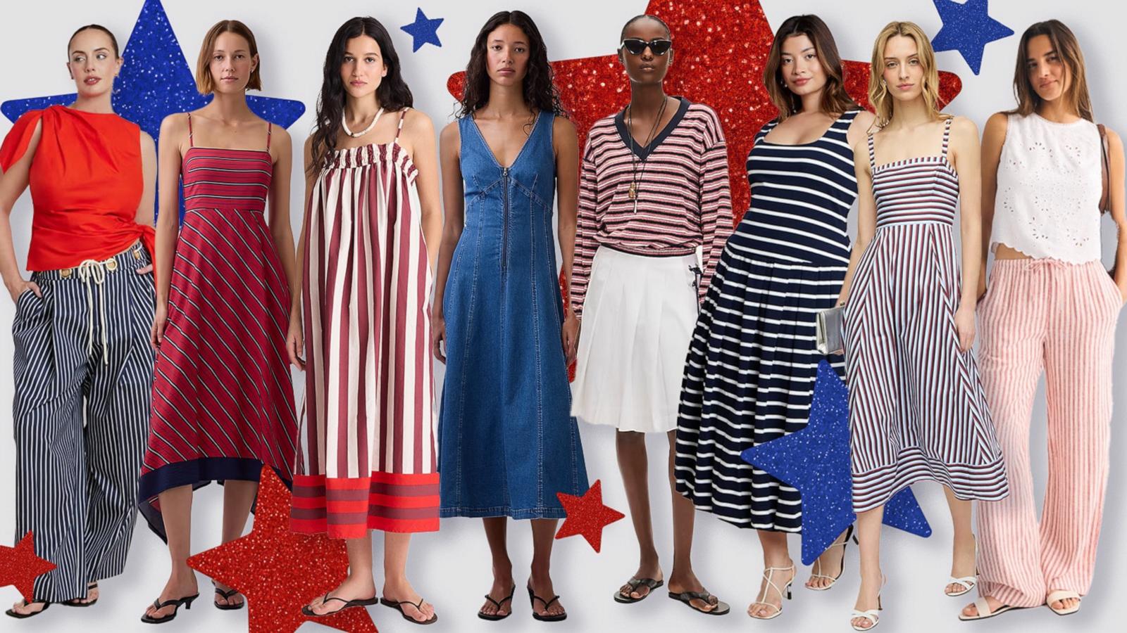 PHOTO: Women’s apparel for the Fourth of July