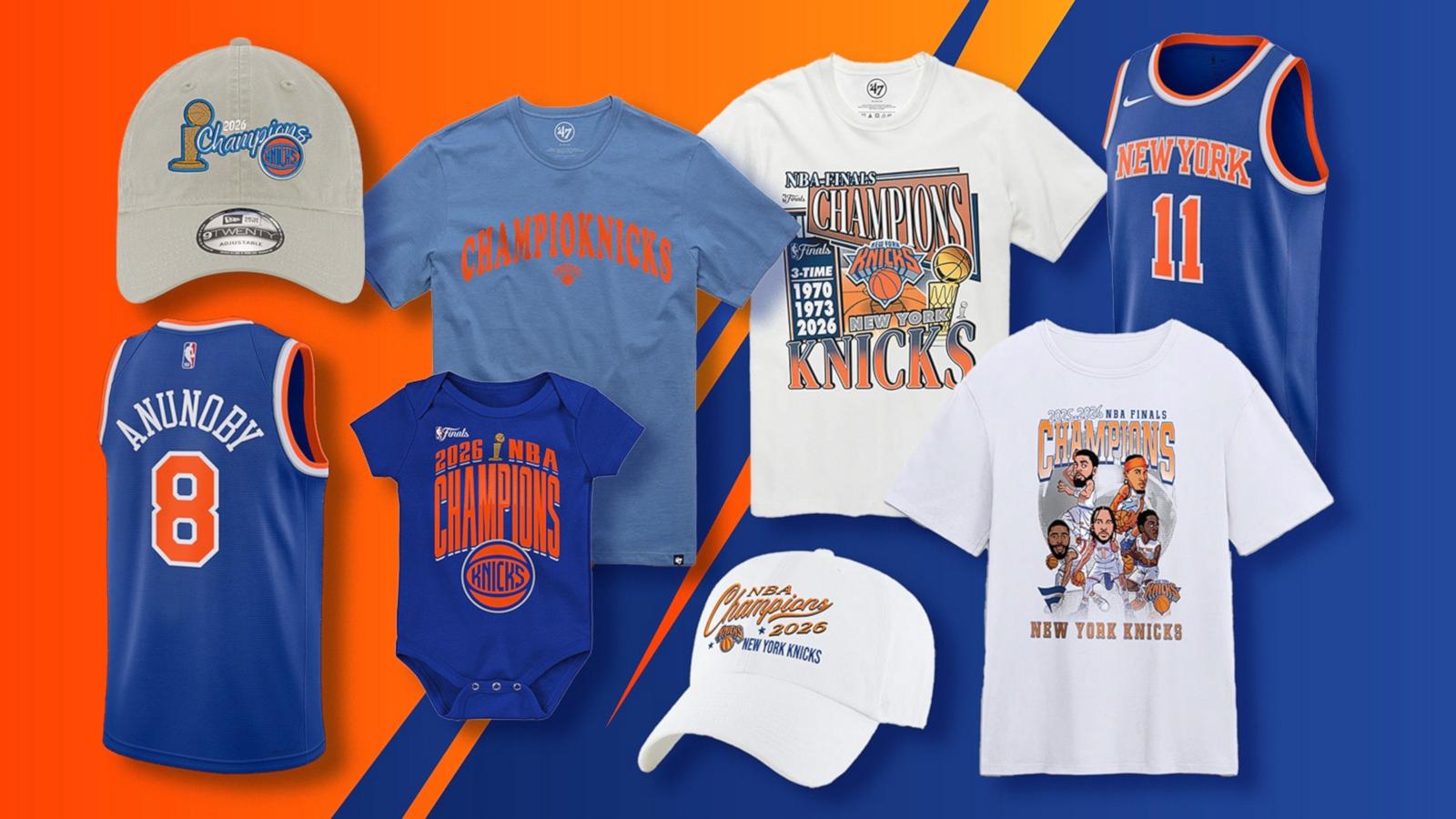 PHOTO: New York Knicks championship apparel