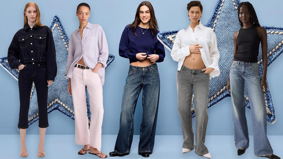 PHOTO: What to know about the low-rise denim trend. 