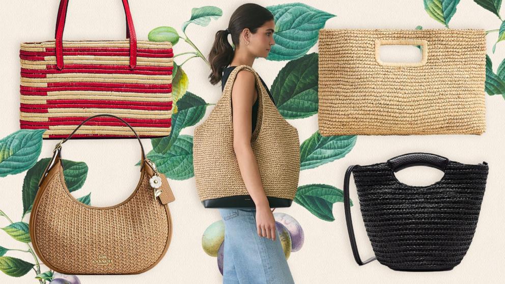 PHOTO: Shop versatile straw and raffia bags for summer