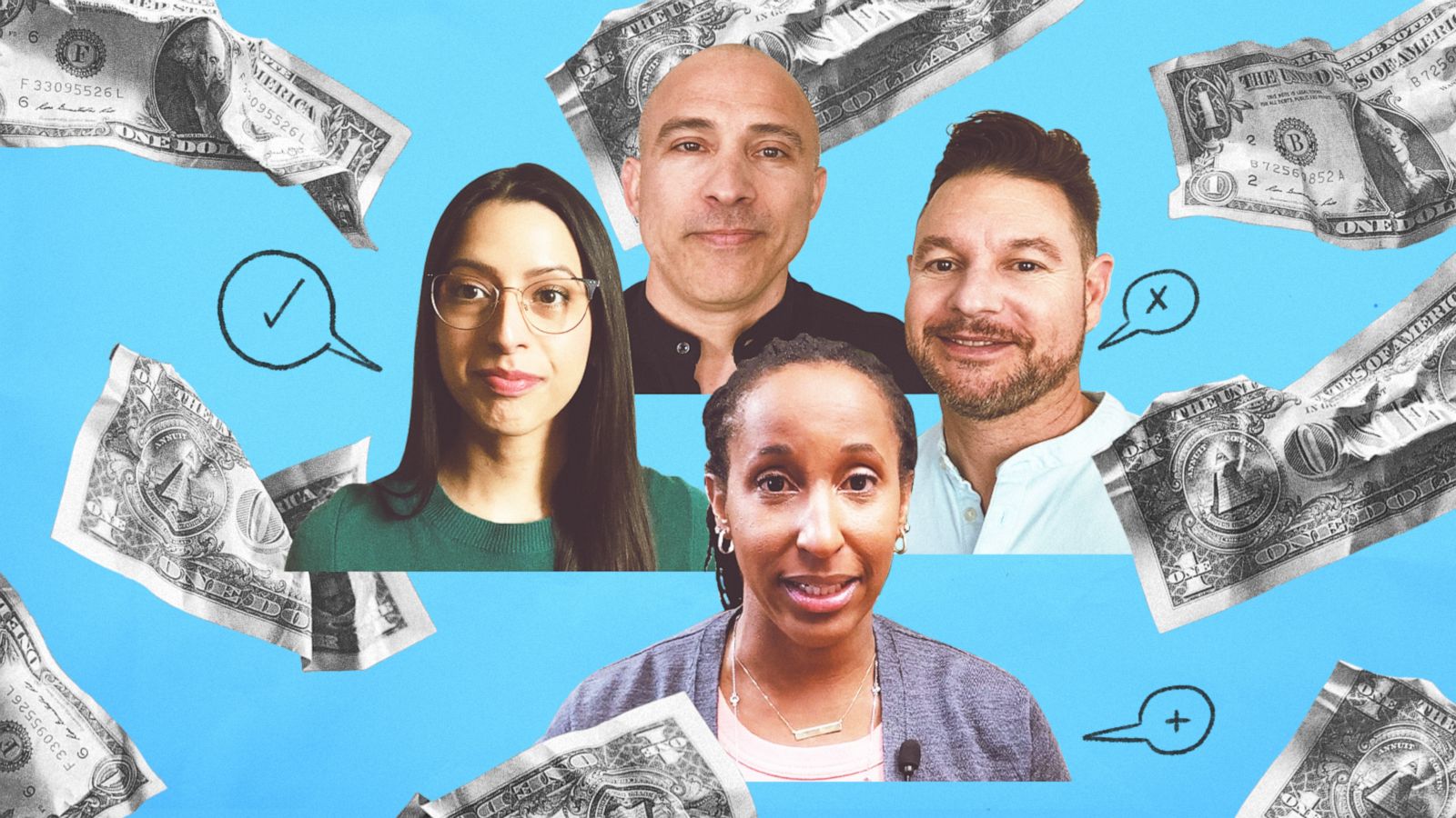 PHOTO: These financial influencers, who developed their own unique methods to pay down hundreds of thousands of dollars in debt, share advice for tackling your finances.