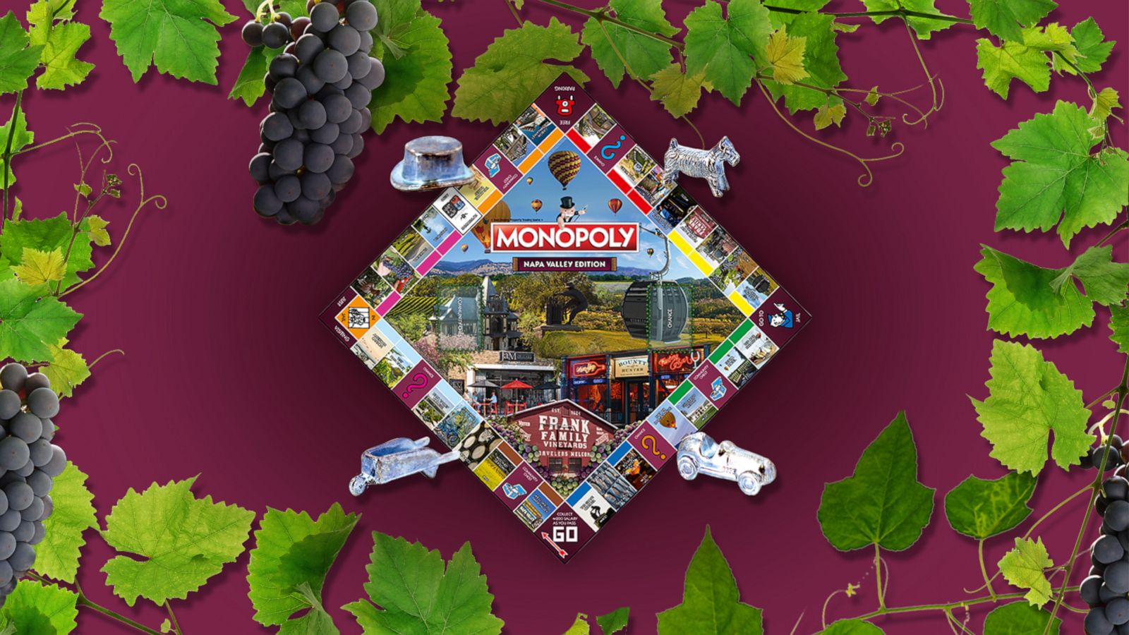 PHOTO: The new Monopoly Napa Valley Edition board game from Top Trumps USA and Hasbro.
