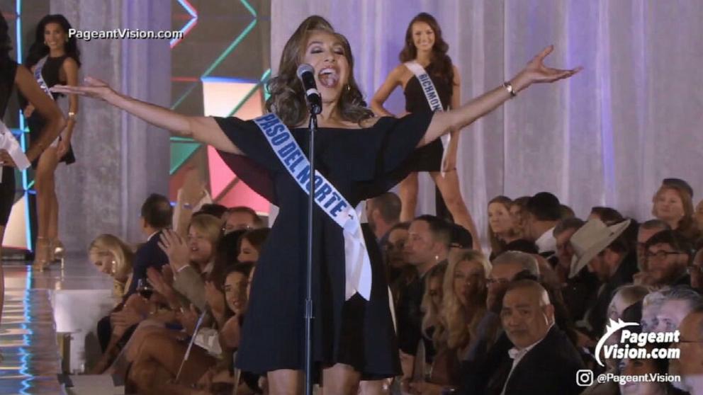 PHOTO: Marissa Teijo performs in the Miss Texas pageant.