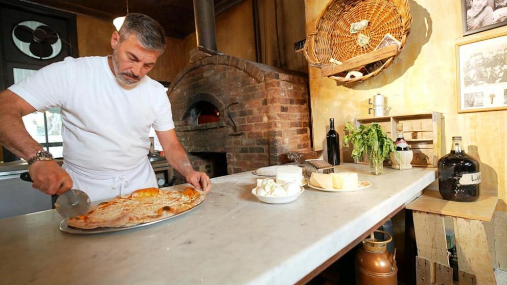 PHOTO: Lucali owner Mark Iacono at his Brooklyn pizzeria. 