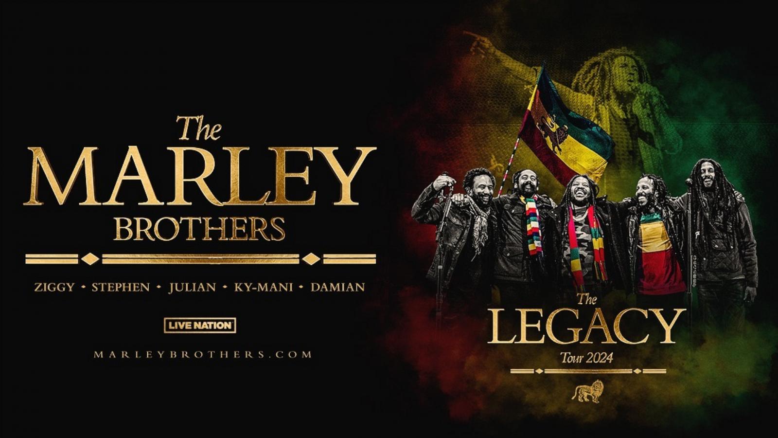 PHOTO: The children of Bob Marley announced a Marley Brothers tour kicking off in September.