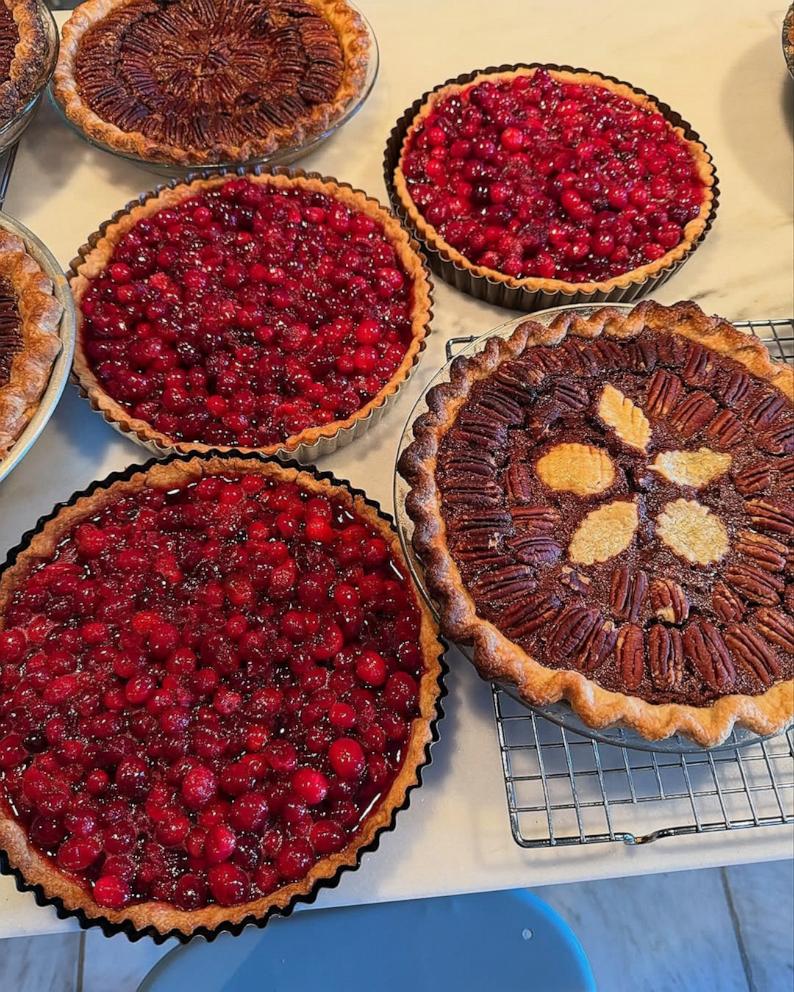 PHOTO: Martha Stewart shared a behind the scenes look at her kitchen while preparing 35 homemade pies for Thanksgiving.