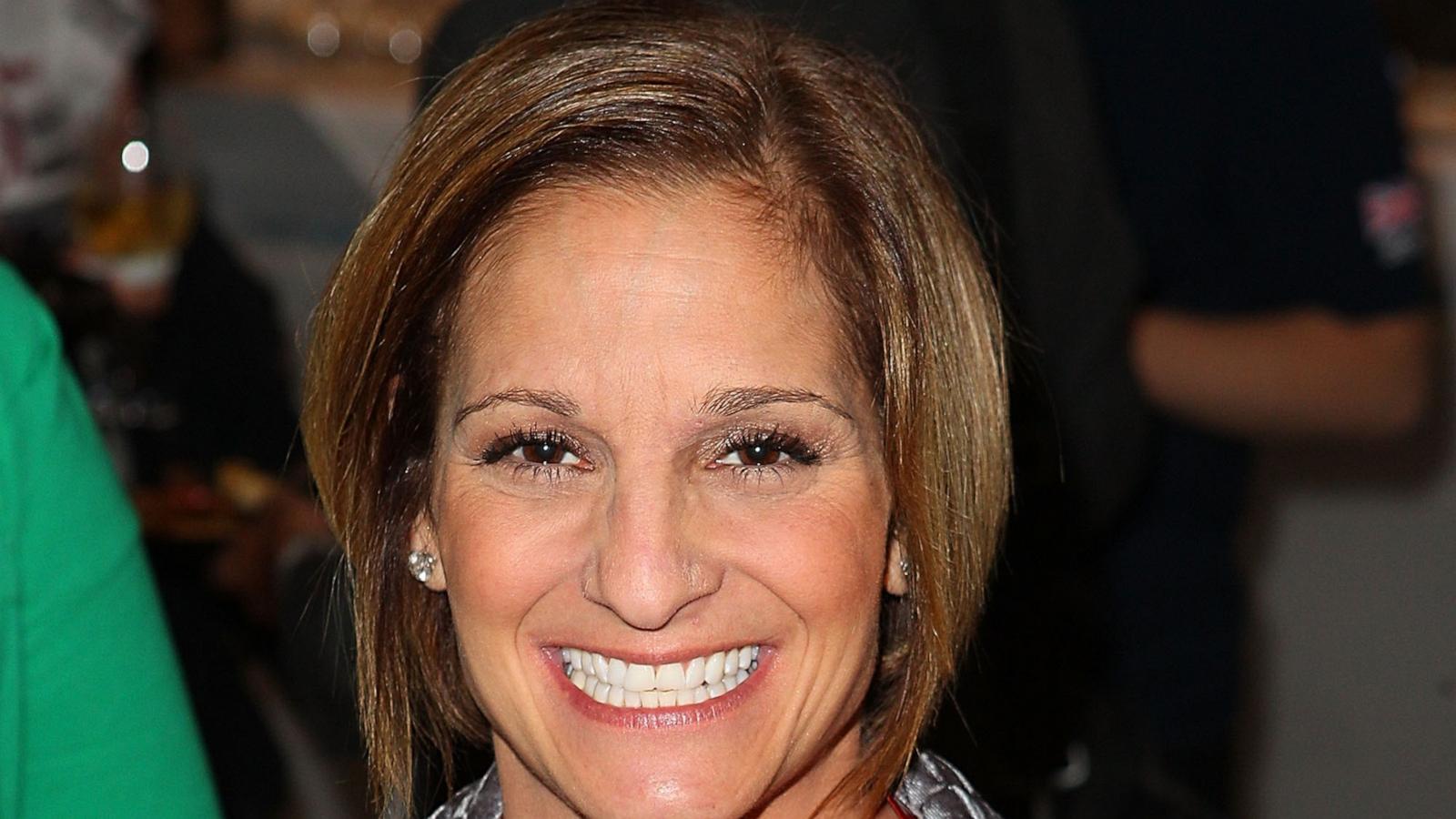 U.S. Olympian Mary Lou Retton visits the USA House on August 3, 2012 in London, England.