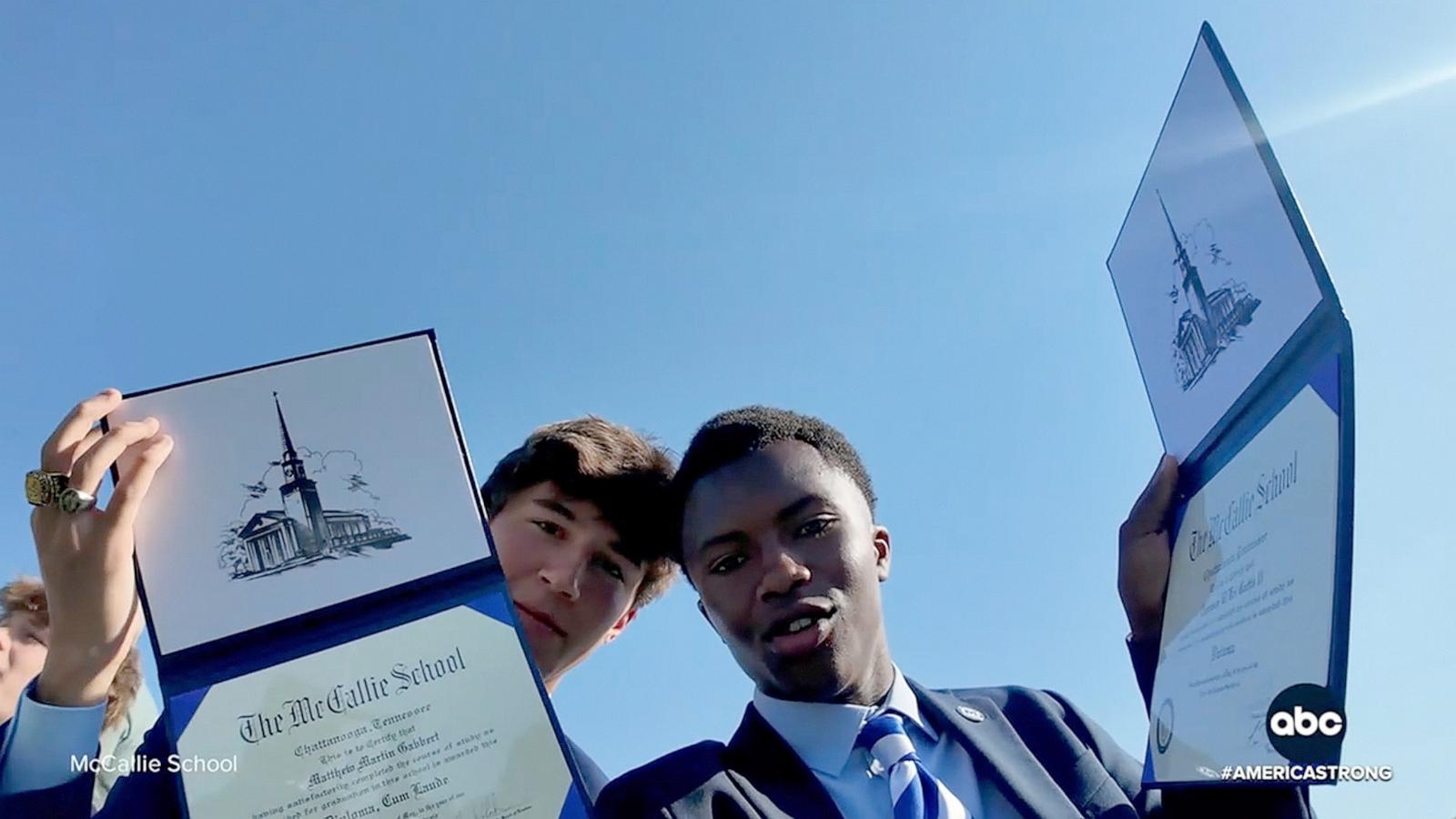 PHOTO: McCallie School students Cameron Gattis and Matthew Gabbert documented their lives together from sixth grade through senior year.