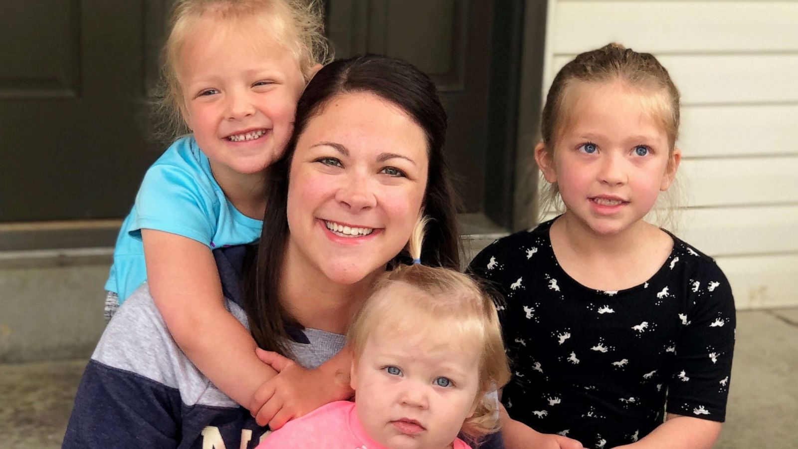 PHOTO: Megan Brammeier is pictured with her three daughters.