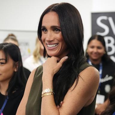 Meghan, Duchess of Sussex, meets advocates during a visit to Batyr, on day three of the royal trip with Prince Harry, Duke of Sussex on April 16, 2026 in Melbourne, Australia. 