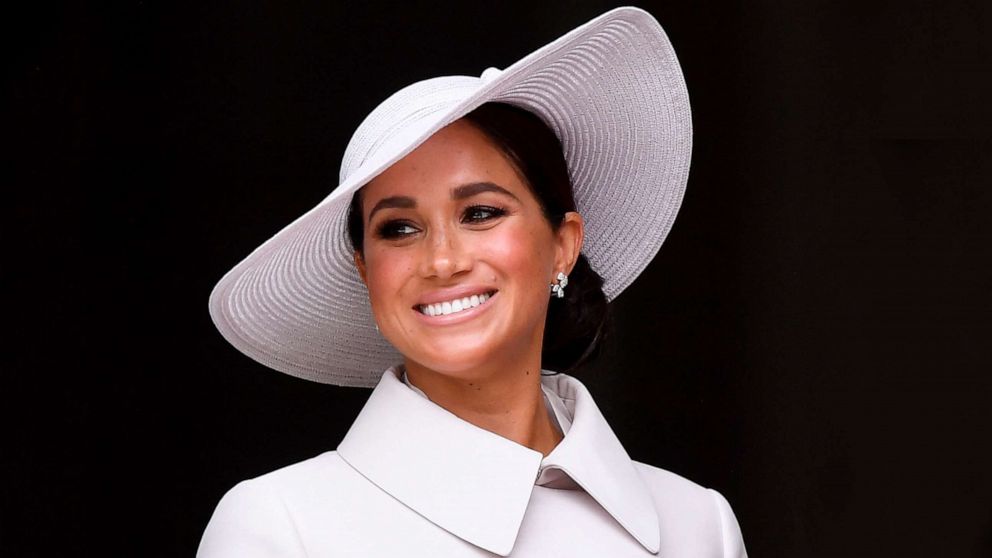 PHOTO: Meghan, Duchess of Sussex, attends the National Service of Thanksgiving at St Paul's Cathedral on June 3, 2022 in London, England. 