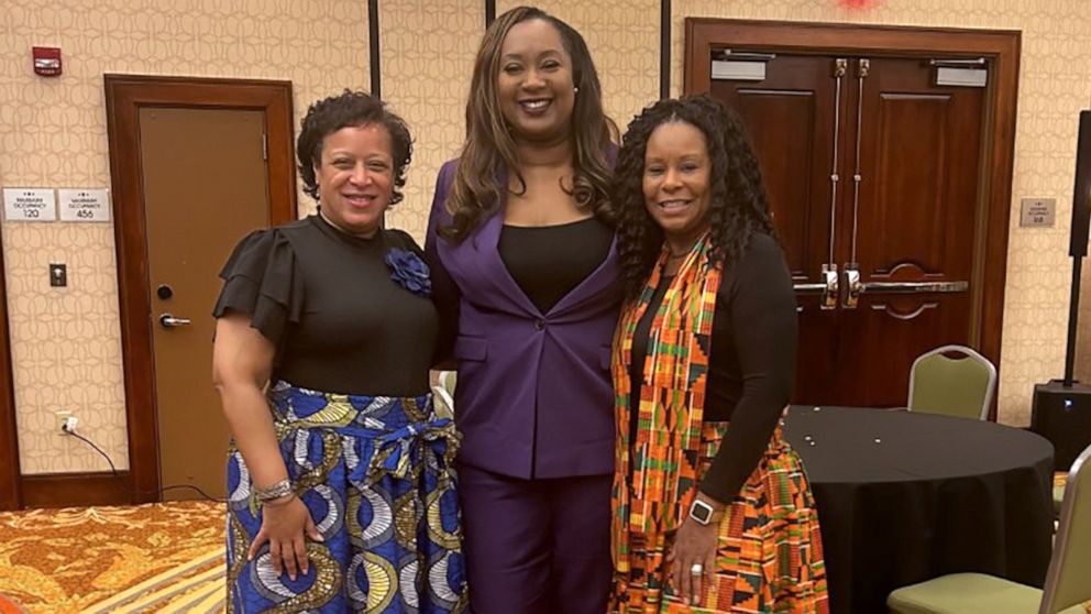 PHOTO: Melissa Collins (middle) attending the Tennessee Education Association (TEA) Johnella H. Martin Ethnic Minority Affairs Conference in Memphis.