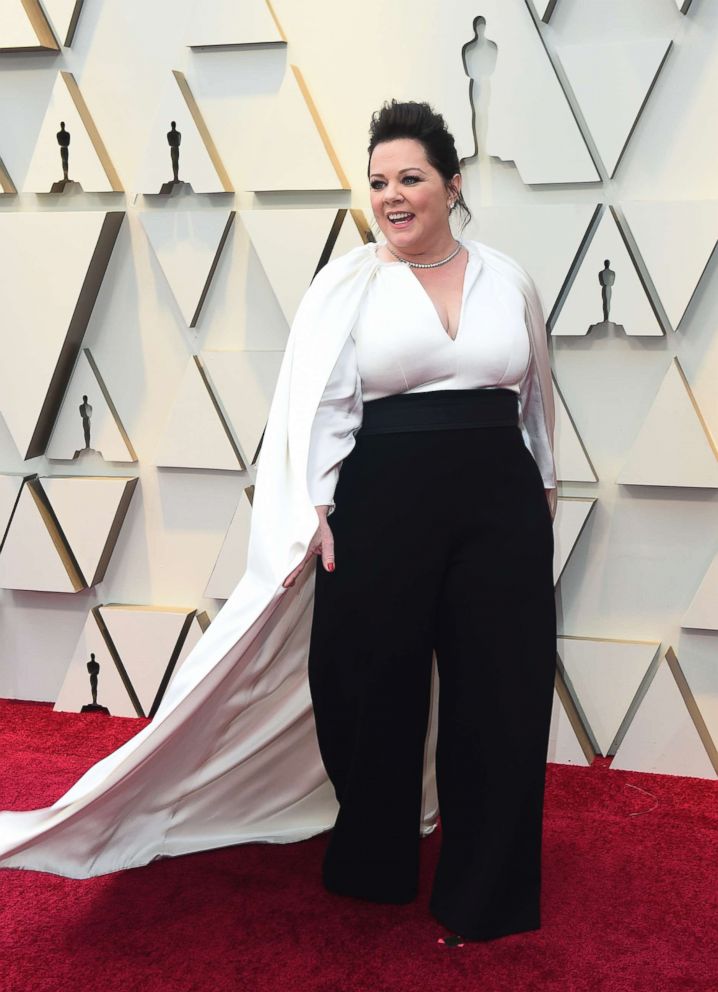 PHOTO: Melissa McCarthy arrives at the Oscars, Feb. 24, 2019, at the Dolby Theatre in Los Angeles.
