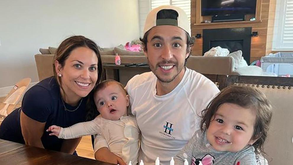 PHOTO: Meredith Gaudreau shared a photo on Instagram of her late husband Johnny Gaudreau and their two children.