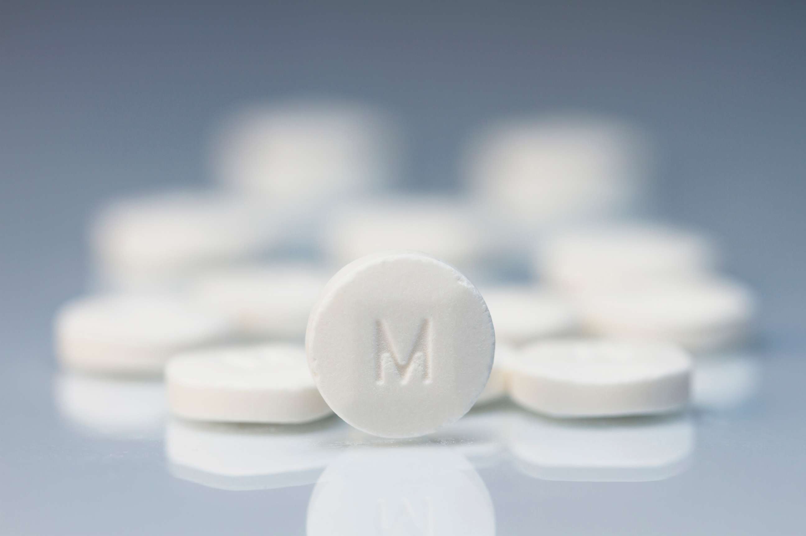PHOTO: Methylphenidate 10-mg pills. Methylphenidate also known as Ritalin is a central nervous system stimulant used in the treatment of attention deficit hyperactivity disorder (ADHD).