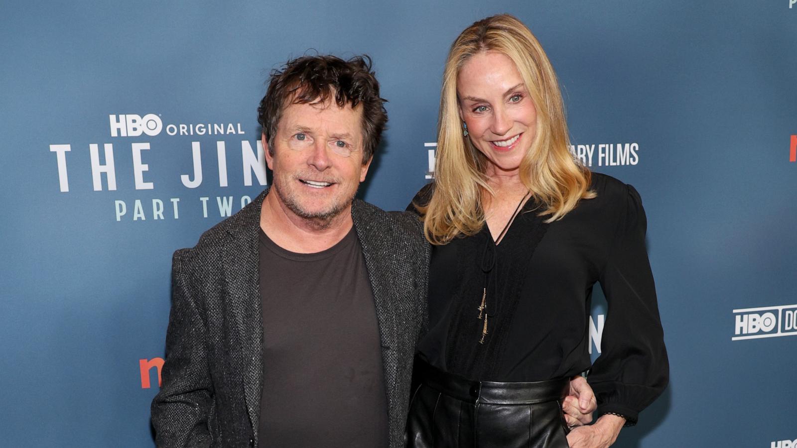 PHOTO: Michael J. Fox and Tracy Pollan attend HBO's "The Jinx - Part Two" New York Premiere at Hudson Yards in New York City, April 18, 2024.