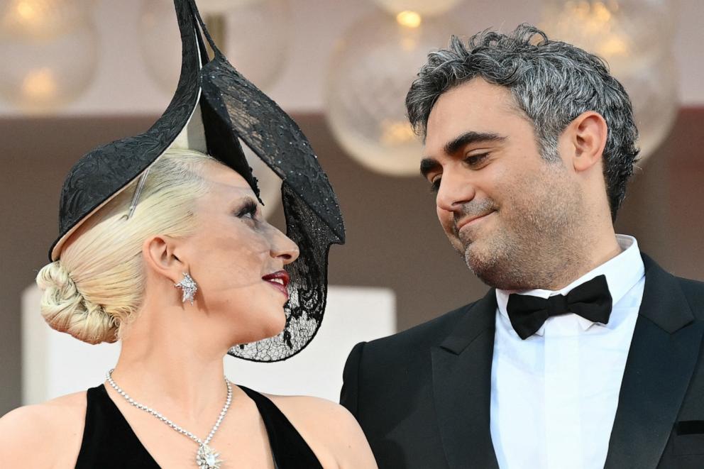 PHOTO: Lady Gaga and Michael Polansky attend the "Joker: Folie Ã  Deux" red carpet during the 81st Venice International Film Festival, Sept. 4, 2024, in Venice, Italy. 