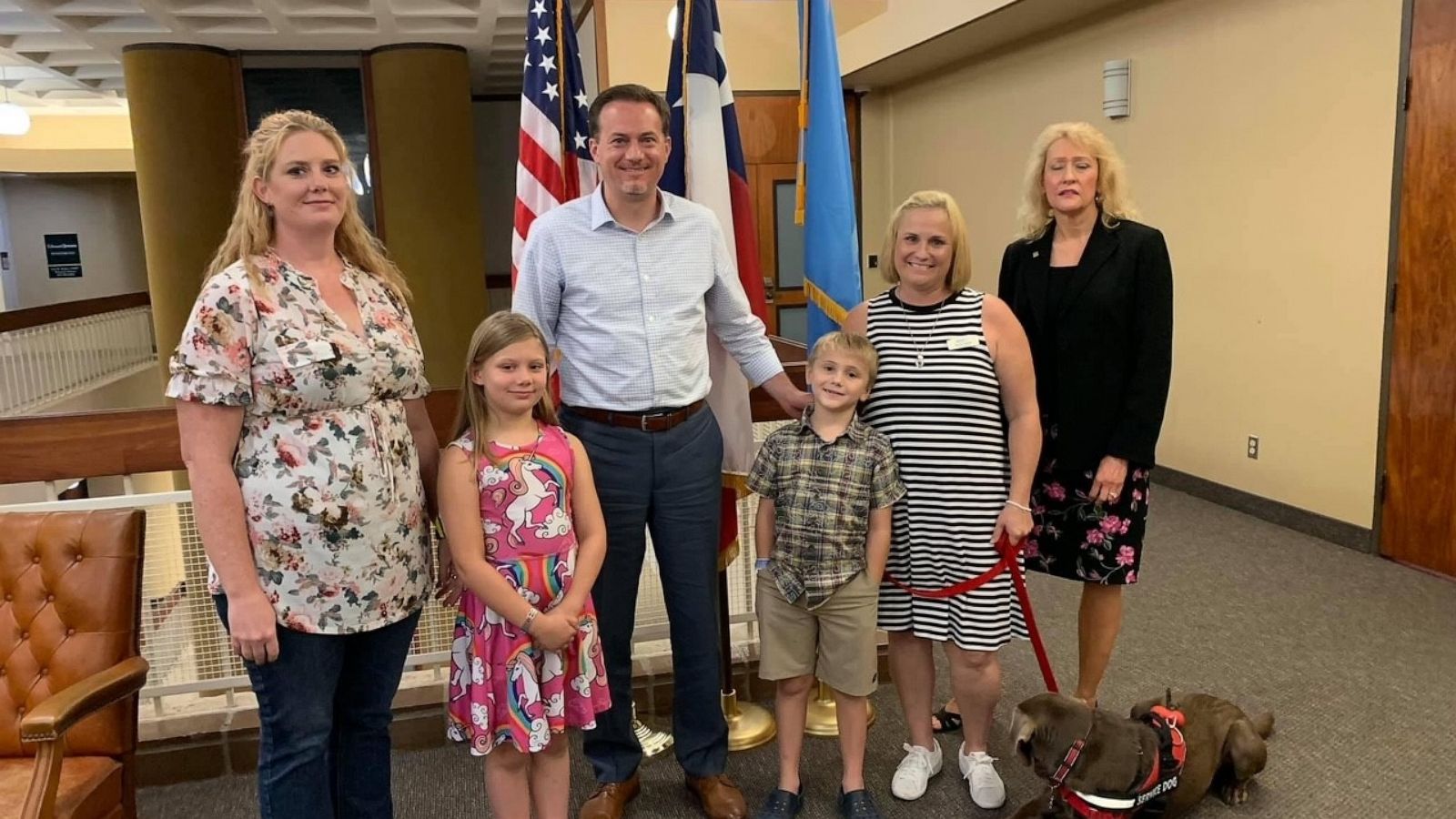 PHOTO: Jameson Wardle and Jennifer Wardle pictured with Congressman Michael Cloud (TX-27).