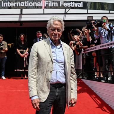 US actor and film producer Michael Douglas poses on the red carpet of the 59th Karlovy Vary International Film Festival (KVIFF) in Karlovy Vary, Czech Republic on July 5, 2025. 