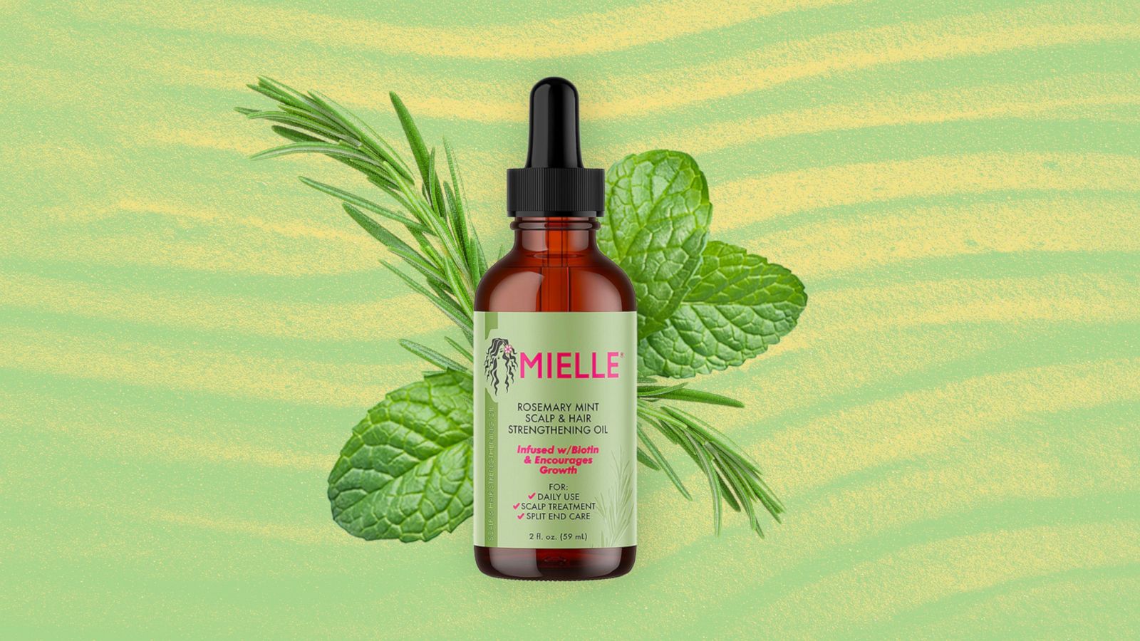 Mielle Organics Rosemary Mint Scalp & Hair Strengthening Oil Infused w/  Biotin and Encourages Growth - 2 Ounces for sale online