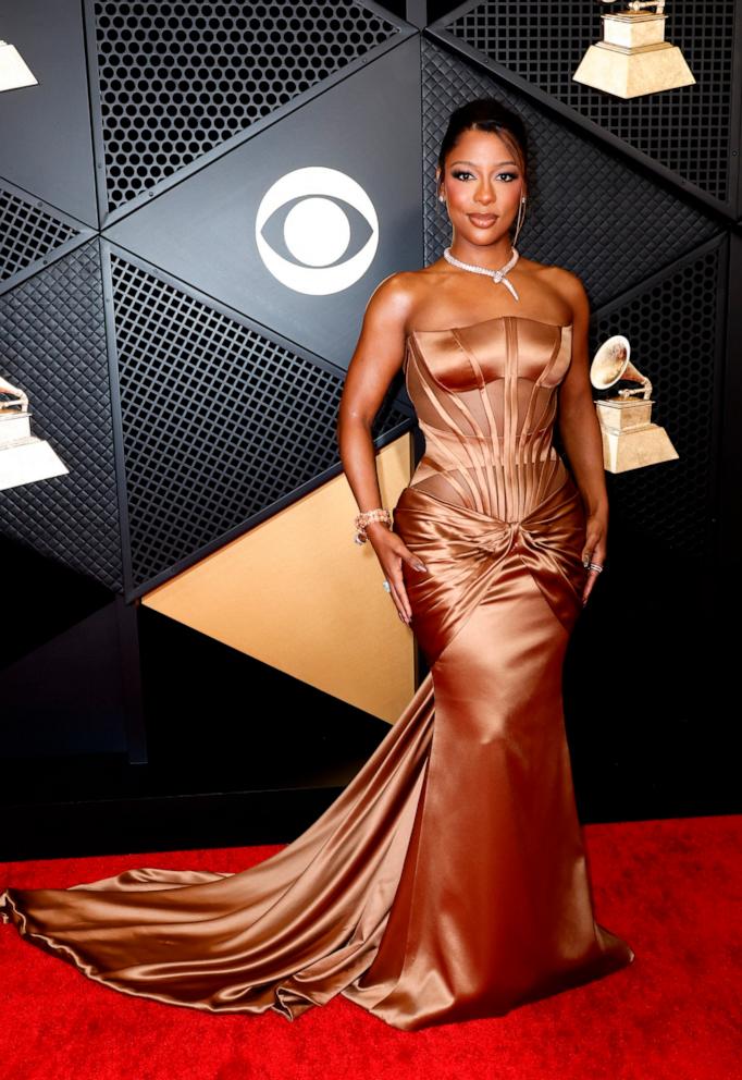 PHOTO: Victoria Monet attends the 66th GRAMMY Awards at Crypto.com Arena on Feb. 4, 2024 in Los Angeles.