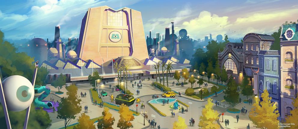 PHOTO: A new land themed to Pixar Animation Studios' "Monsters, Inc." is coming to Disney's Hollywood Studios. Taking place after the events of the film, Monstropolis need humans' laughter to power the city.