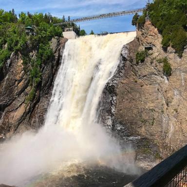 PHOTO: The Montmorency Falls on the Montmorency River in Quebec, Canada, June 6, 2017.