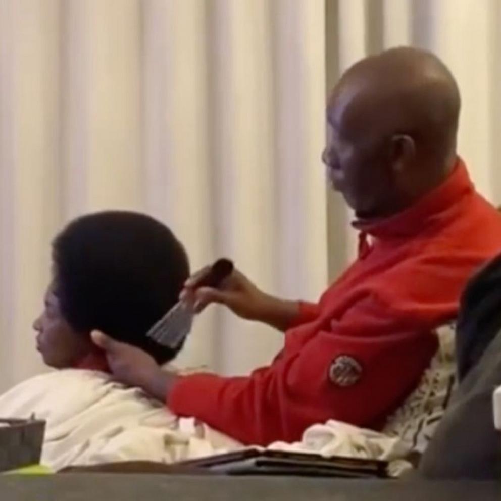 VIDEO: Husband has loved brushing his wife’s afro throughout their 26 year marriage