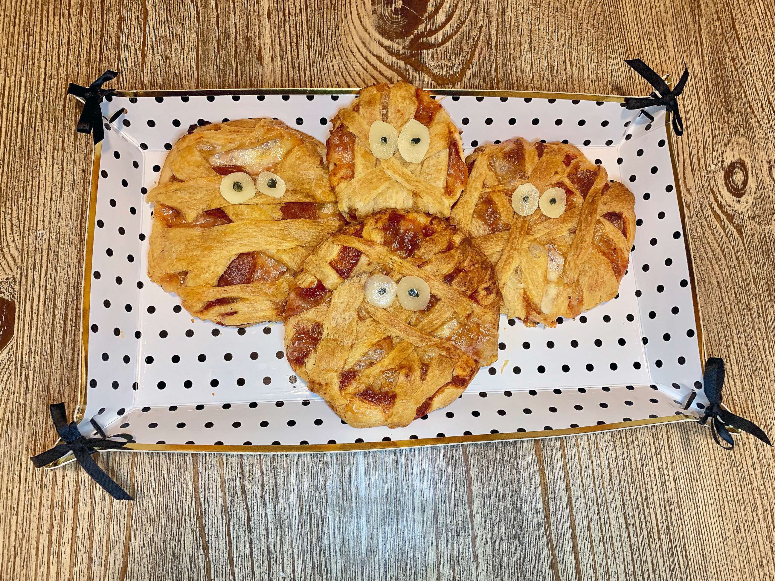 PHOTO: I made Pinterest's top 10 Halloween recipes of 2019, which included Mummy Pizza Pies.