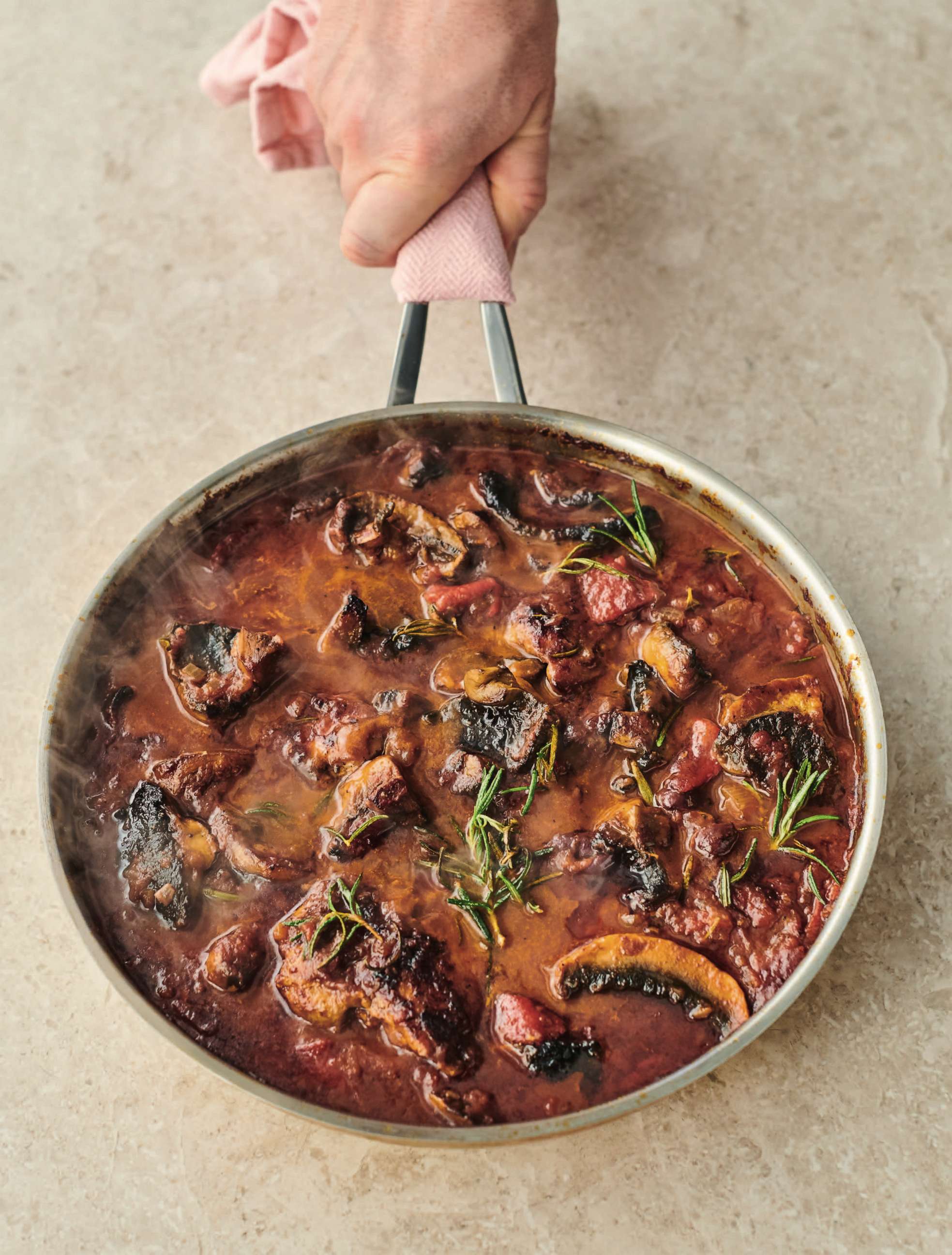 PHOTO: Mushroom and chicken cacciatore from Jamie Oliver's latest cookbook, "7 Ways: Easy Ideas for Every Day of the Week."
