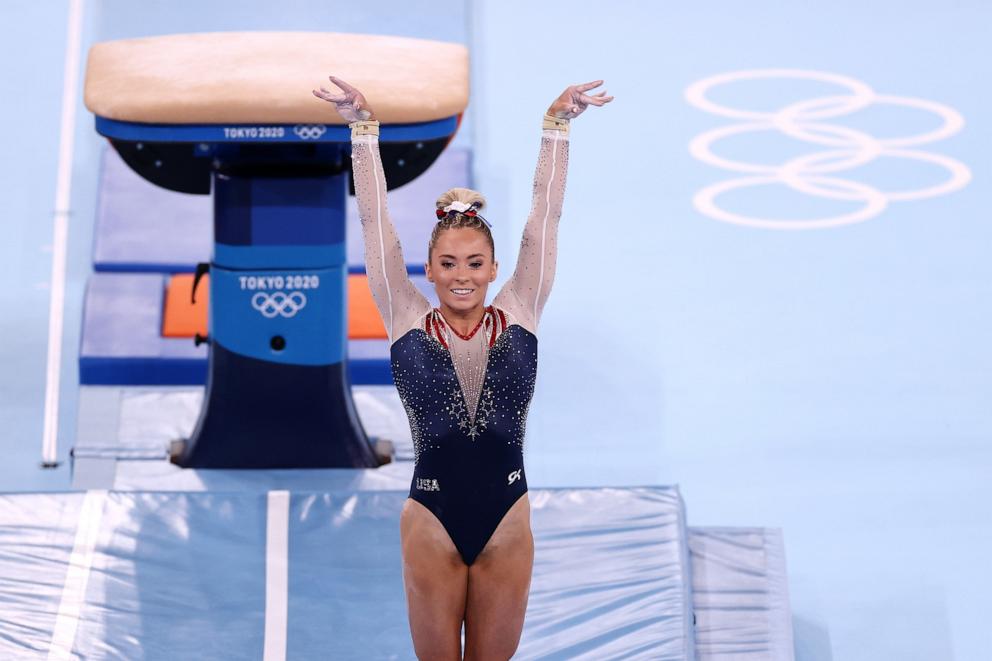 PHOTO: Mykayla Skinner of Team United States competes in the Women's Vault Final on day nine of the Tokyo 2020 Olympic Games at Ariake Gymnastics Centre on Aug. 1, 2021 in Tokyo.