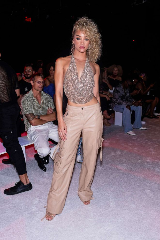 PHOTO: Jasmine Sanders attends the Retrofete fashion show at the 415 Fifth Avenue, Sept. 11, 2023, in New York.