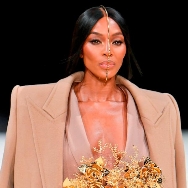 Naomi Campbell closes Balmain menswear show in showstopping style