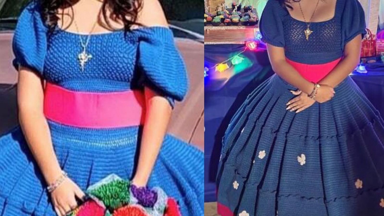 Noemi Mendez,15, crocheted her own unique quinceañera dress and hopes to pass it along if she ever has a daughter of her own.